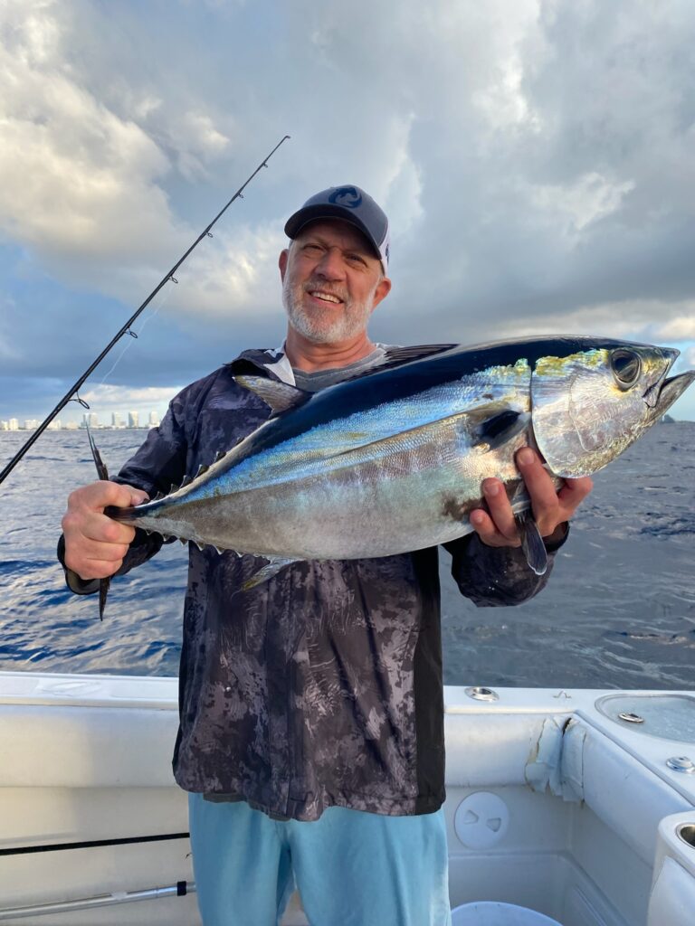 Keith Fleischer with a blackfin tuna